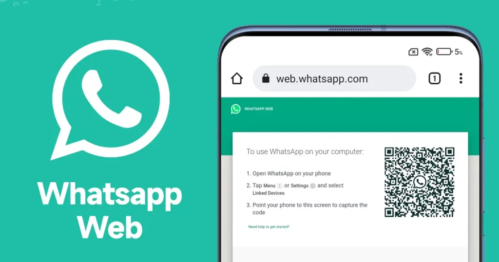 WhatsApp Web dashboard